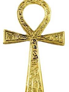 2 3/8" x 4" Ankh brass