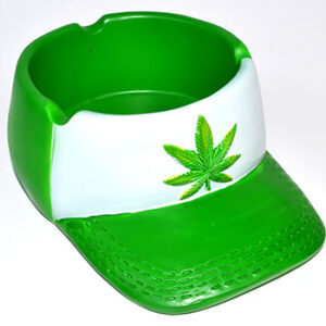 6 1/4" Weed Baseball Cap ashtray