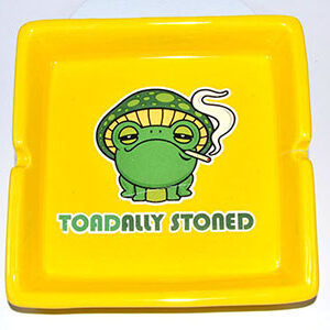 4 3/4" Toadally Stoned ashtray