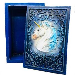 3 3/4"x 5 1/2" Unicorn tarot box