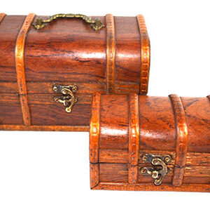 (set of 2) antique wood box