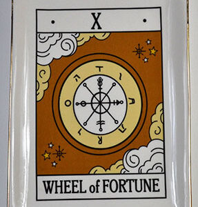 4 1/2" x 6 1/2" Wheel of Furtune tarot dish
