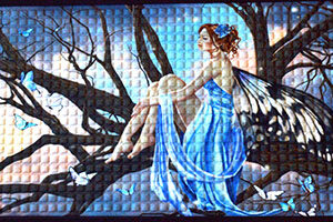 17 5/8" x 19 1/2" Fairy doormat