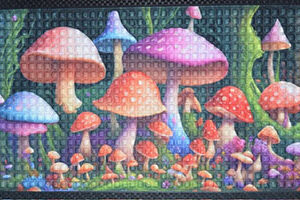 17 5/8" x 19 1/2" Mushroom doormat