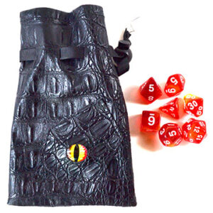 Red/ Yellow Eye Bag gaming dice