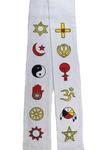 Interfaith Minister's Stole white