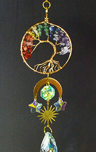 15" 7 Chakra Tree of Life sun catcher
