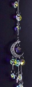 13" Silver Crescent sun catcher