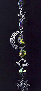 17" Celestial Crescent sun catcher