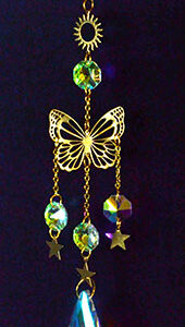 15" Sun & Butterfly sun catcher