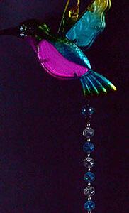 7" x 17" Hummingbird sun catcher