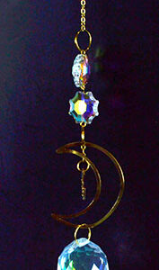 11" Crescent Moon sun catcher