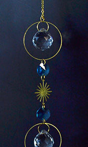 13" Blue & White sun catcher