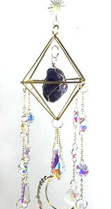 18" Amethyst sun catcher