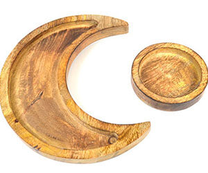 10 1/4" Moon wooden tray