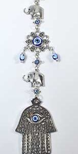Elephant Evil Eye wall hanging