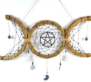 20"x 8" Triple Moon Wreath wall hanging