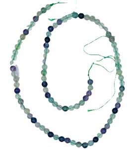 4mm Rainbow Fluorite beads