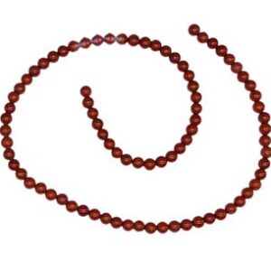 4mm Red Jasper beads