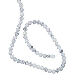 6mm Howlite beads