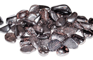 1 lb Hematite tumbled chips 3-5mm