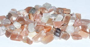 1 lb Moonstone tumbled chips 5-9mm
