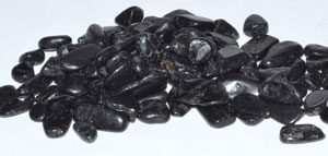 1 lb Tourmaline, Black tumbled chips 6-8mm