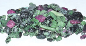 1 lb Zosite, Ruby tumbled chips 5-7mm