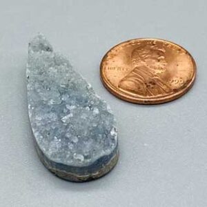 1 1/2" Amethyst Tear druse cabochon