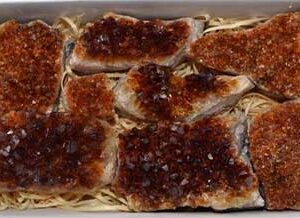~2lb Flat of Citrine druse