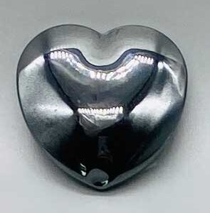 1 3/4" Hematite heart