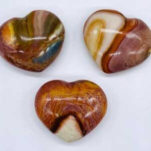 1 1/4" Jasper, Polychrome heart