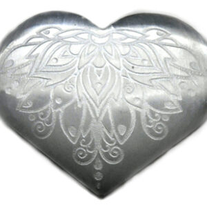 3" Selenite heart , Lotus