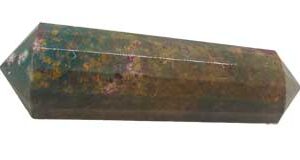 Double Terminated Bloodstone Point 2" 16 faceted