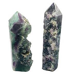 1.7-2.5# Fluorite, natural 1 side obelisk