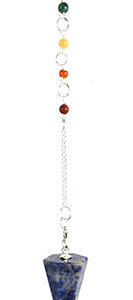 6-sided Sodalite chakra pendulum