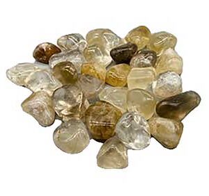 1 lb Citrine, Natural tumbled stones