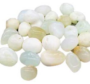 1 lb Jade, White tumbled stones
