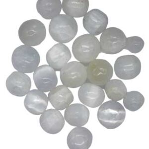1 lb Selenite tumbled stones