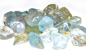 1 lb Topaz, Blue tumbled stones