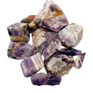 1 lb Amethyst untumbled stones