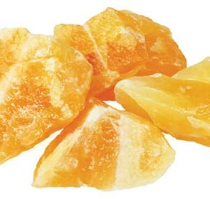 1 lb Orange Calcite untumbled stones