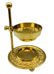 4" brass adjustable Resin burner