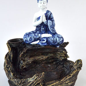 4 1/16" Blue Buddha backflow incense burner