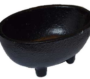 1 3/4" Oval cast iron cauldron/smudge pot