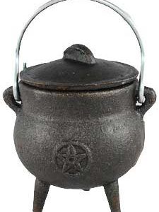 Pentagram cast iron Cauldron 3"