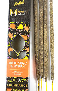4pk White Sage & Myrrh (Abundance) manifest stick