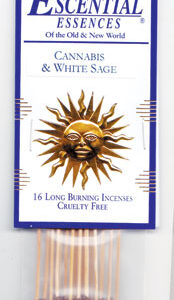 Cannabis & White Sage escential essences incense sticks 16 pack
