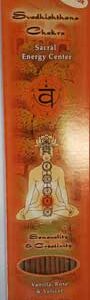 Svadhisthana Chakra incense stick 10 pack