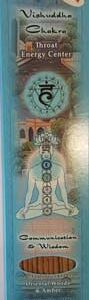 Vishuddha Chakra incense stick 10 pack